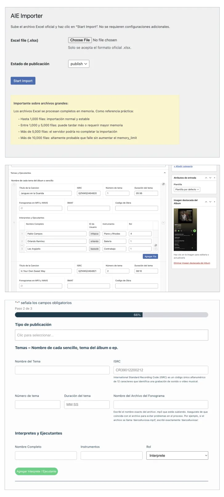 Sistema Gestión Musical
