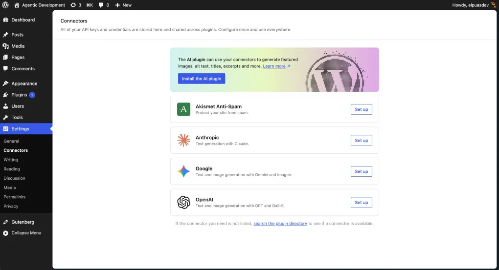 Integración de IA dentro de WordPress
