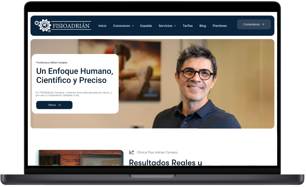 Physiotherapy Website with Blog for Dr. Adrián Campos